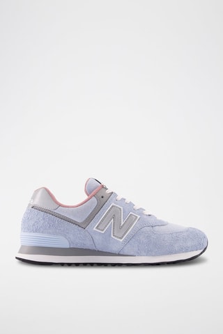 Baskets en nubuck 574 - Bleu clair