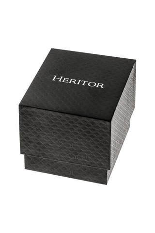 Leren Automatisch Horloge Helmsley Heritor - Chronograaf - Zwart en Goudkleurig