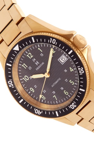 Automatisch Stalen Horloge Calder - Goudkleurig en Zwart