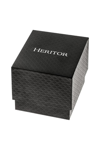 Relógio automático em couro Conrad - Preto e dourado-rosa