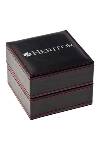 Leren Automatisch Horloge Winston - Zwart en Roségoudkleurig