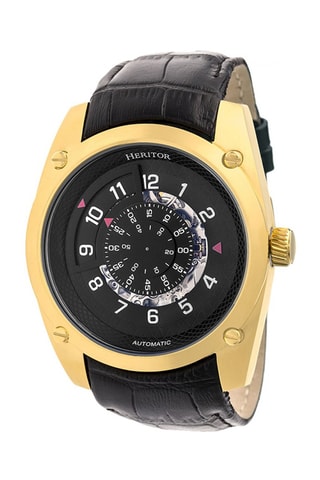 Automatisch Leren Horloge Daniels - Zwart en Goudkleurig