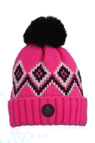 Gorro com pompom Monceau - Fúcsia