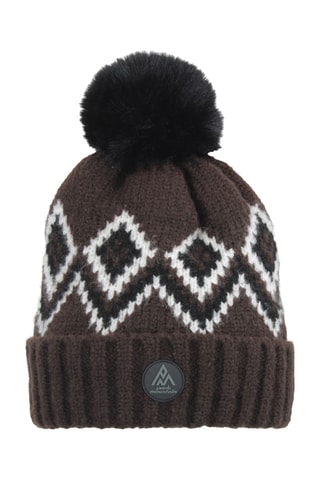 Gorro polar com pompom Monceau - Castanho