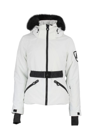 Casaco de esqui com capuz Alcone - Cru