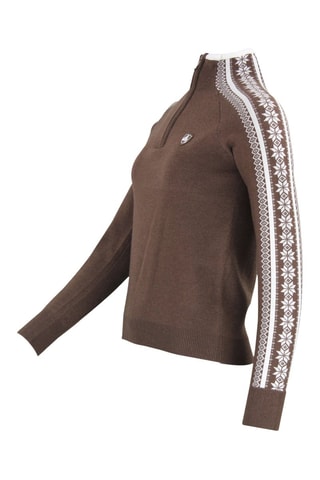 Camisola Adomino - Castanho-escuro e branco