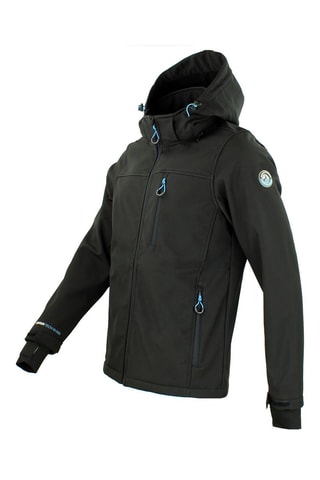 Sobretudo com capuz Softshell Claudio Preto