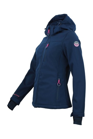 Sobretudo com capuz Softshell Aclaudio Azul-noite