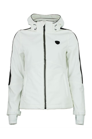 Sobretudo com capuz Softshell Argan Branco