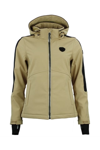 Sobretudo com capuz Softshell Argan Bege