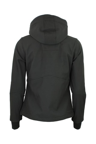 Sobretudo com capuz Softshell Argan Preto