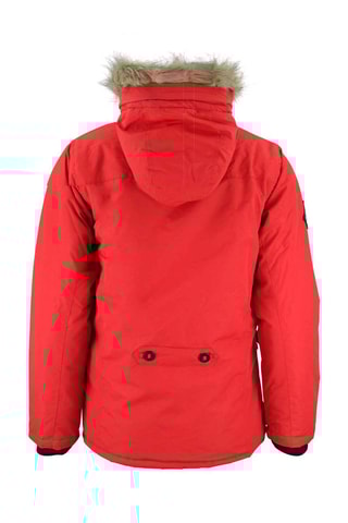 Parca com capuz Falava - Vermelho