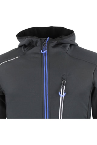 Casaco polar com capuz Campo Preto