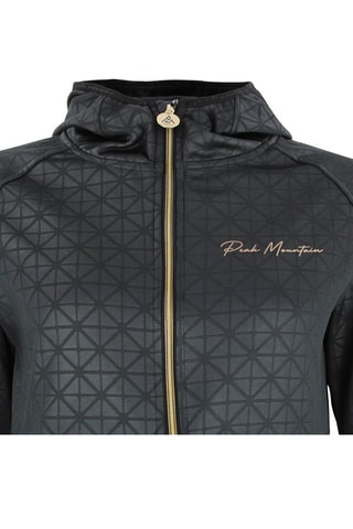 Casaco polar com capuz Amon Preto