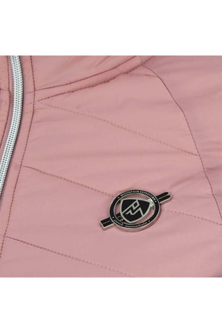 Casaco bi-matéria Anaples Rosa e cinzento