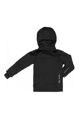 Corta-vento Softshell Ecanne Preto e verde-lima