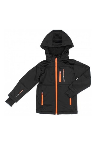 Corta-vento Softshell Ecanne Preto e laranja