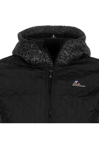 Casaco polar com capuz Cava Peak Mountain - Preto