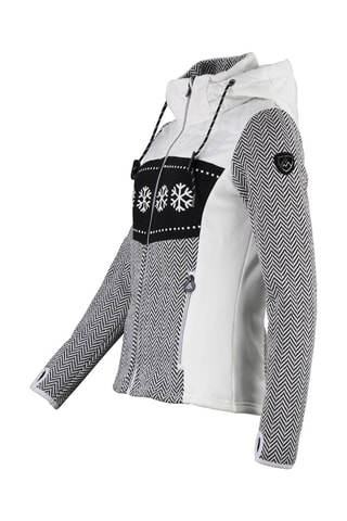 Casaco polar com capuz Animo - Branco