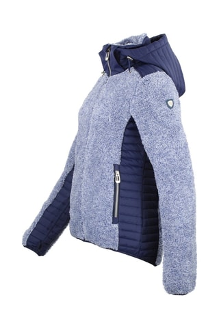 Casaco bi-matéria - Azul