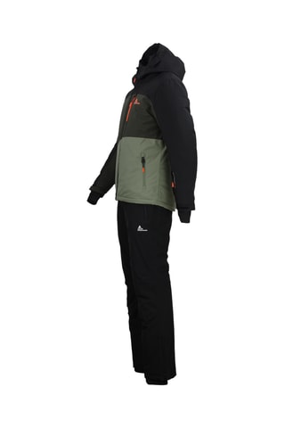 Casaco com capuz e calças de esqui Cerome - Preto e caqui