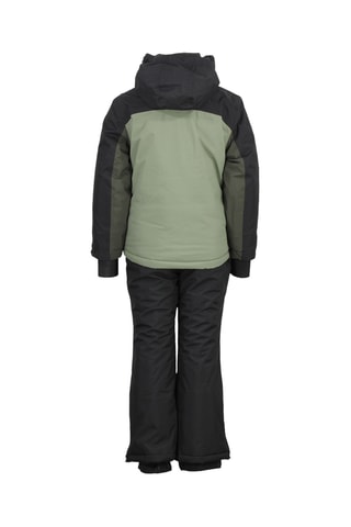Casaco com capuz e calças de esqui Ecerome - Preto e caqui