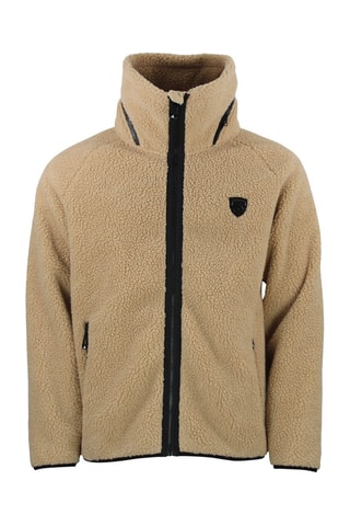 Casaco polar com capuz Camay - Camel