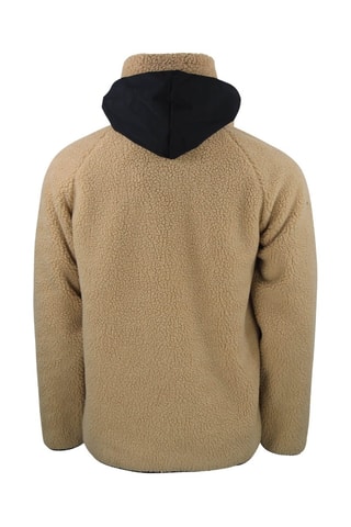 Casaco polar com capuz Camay - Camel