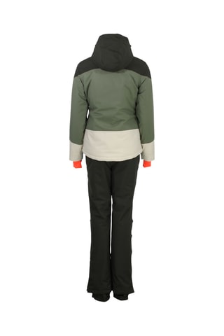 Casaco com capuz e calças de esqui Acorse - Caqui e bege