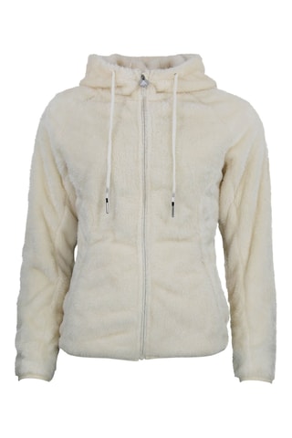 Casaco polar com capuz Alanzo - Cru