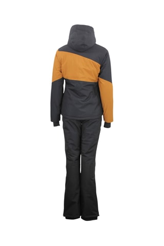 Casaco com capuz e calças de esqui Anice - Camel e preto