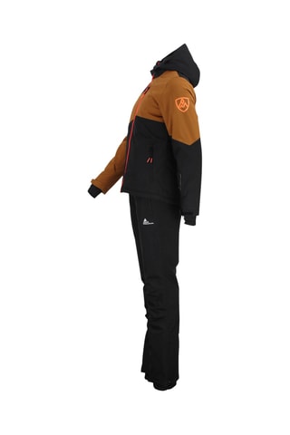 Casaco com capuz e calças de esqui Anice - Camel e preto