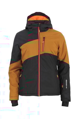 Casaco com capuz e calças de esqui Anice - Camel e preto