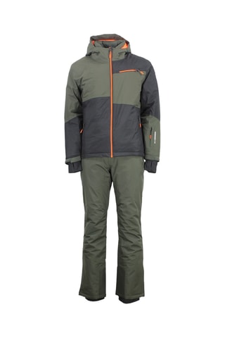 Casaco com capuz e calças de esqui Cardio - Caqui