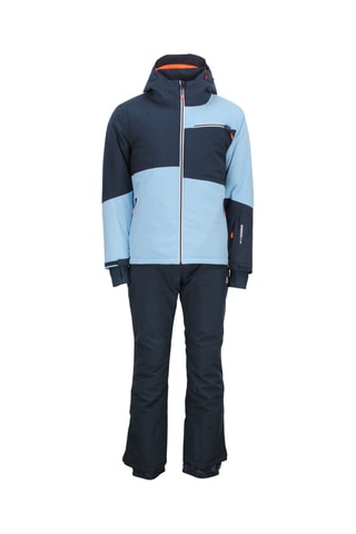 Casaco com capuz e calças de esqui Cardio - Azul