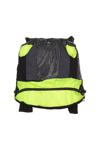 Blusão de esqui com capuz Preto e anis