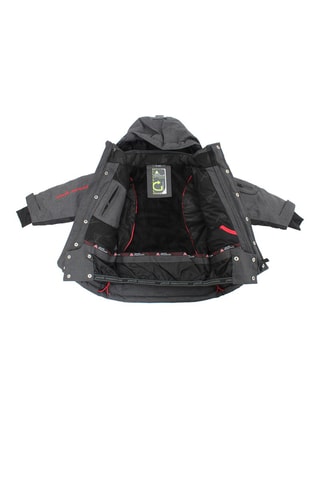 Blusão de esqui com capuz Ecamate  Antracite mesclado