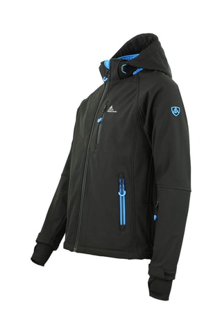 Blusão com capuz Softshell Cimaleo  Preto