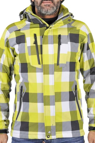 Blusão com capuz Cina Peak Mountain - Amarelo e cinzento