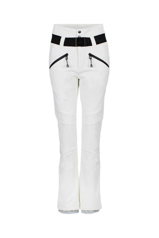 Calças de esqui de cintura alta Softshell Atlas - Cru