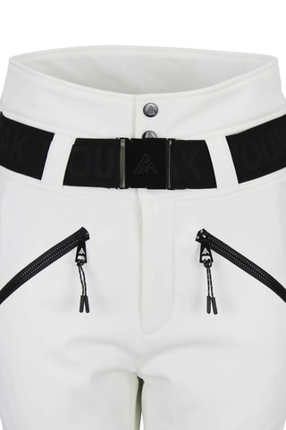 Calças de esqui de cintura alta Softshell Atlas - Cru