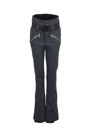 Calças de esqui de cintura alta Softshell Atlas - Preto