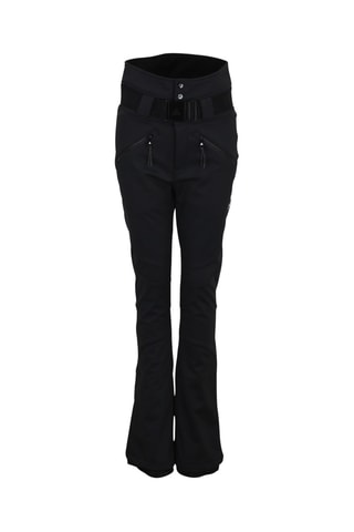 Calças de esqui de cintura alta Softshell Atlas - Preto