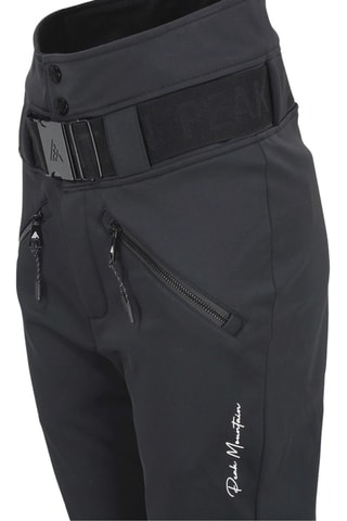 Calças de esqui de cintura alta Softshell Atlas - Preto
