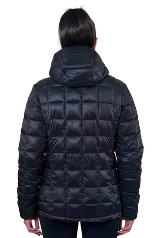 Blusão reversível com capuz Awa Preto e fúcsia