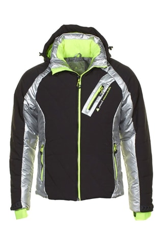 Blusão de esqui com capuz Cilver Preto e prateado
