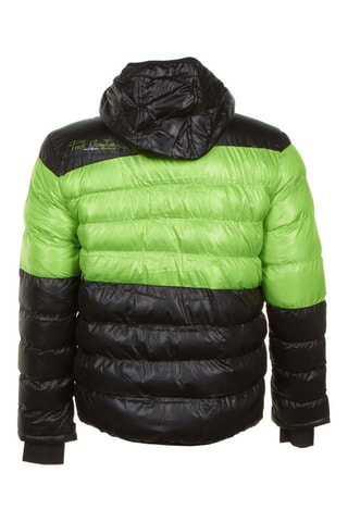 Blusão com capuz Captin Preto e verde