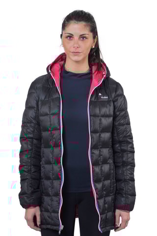 Blusão comprido com capuz Awill Preto