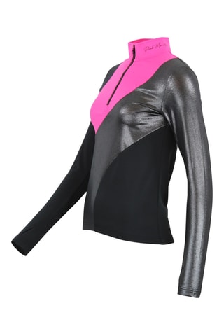 T-shirt Abrille - Fúcsia e preto