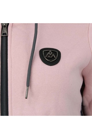 Sweat com capuz Alice Rosa-claro